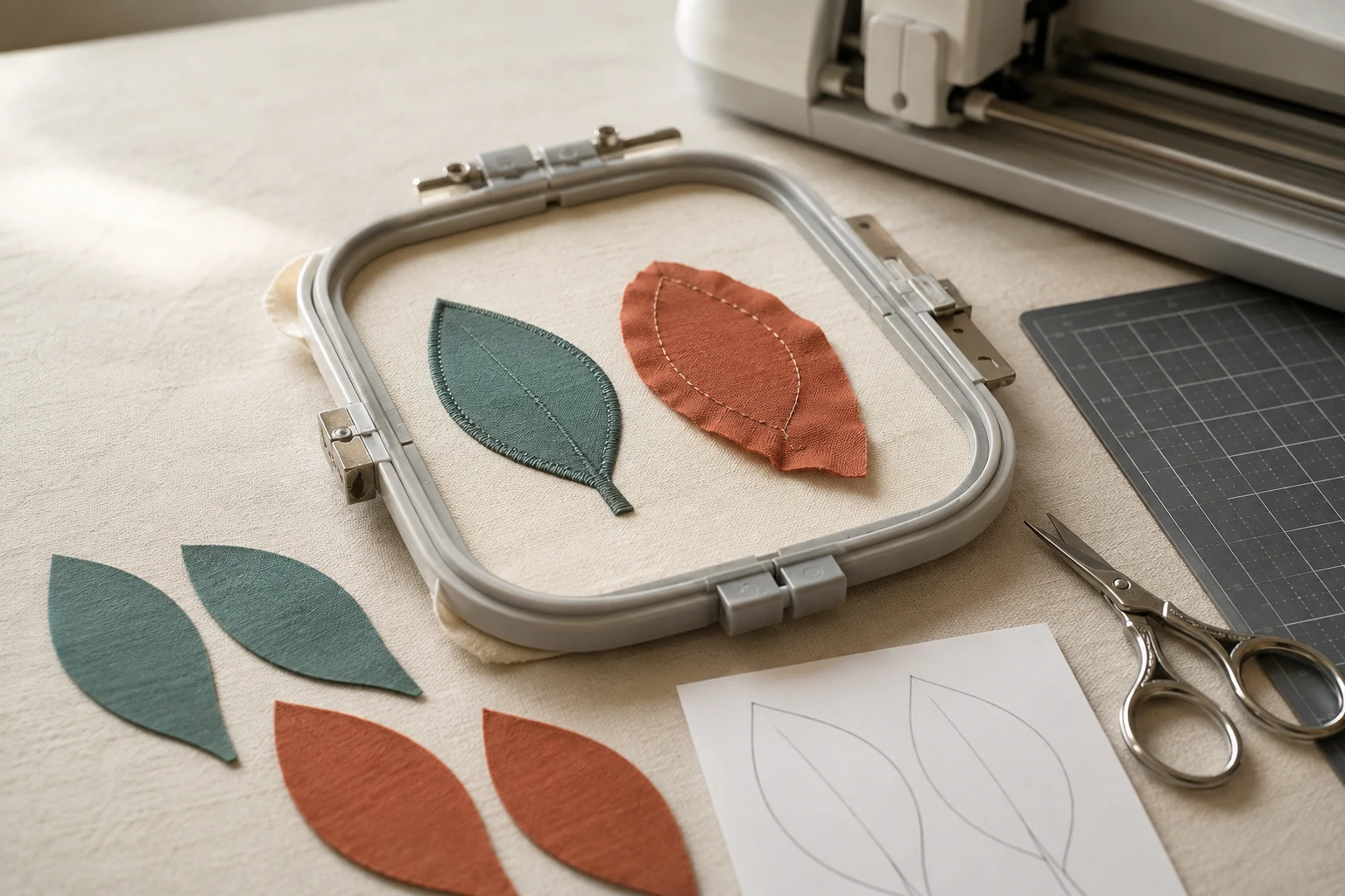 How to Precut Applique Fabric for Machine Embroidery