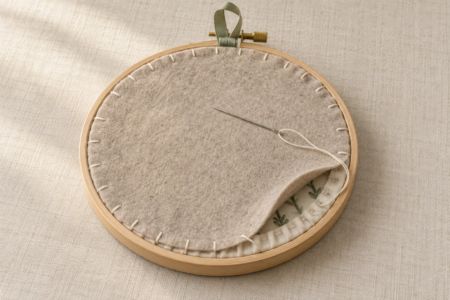 How to Finish an Embroidery Hoop: Gathering, Backing and Display