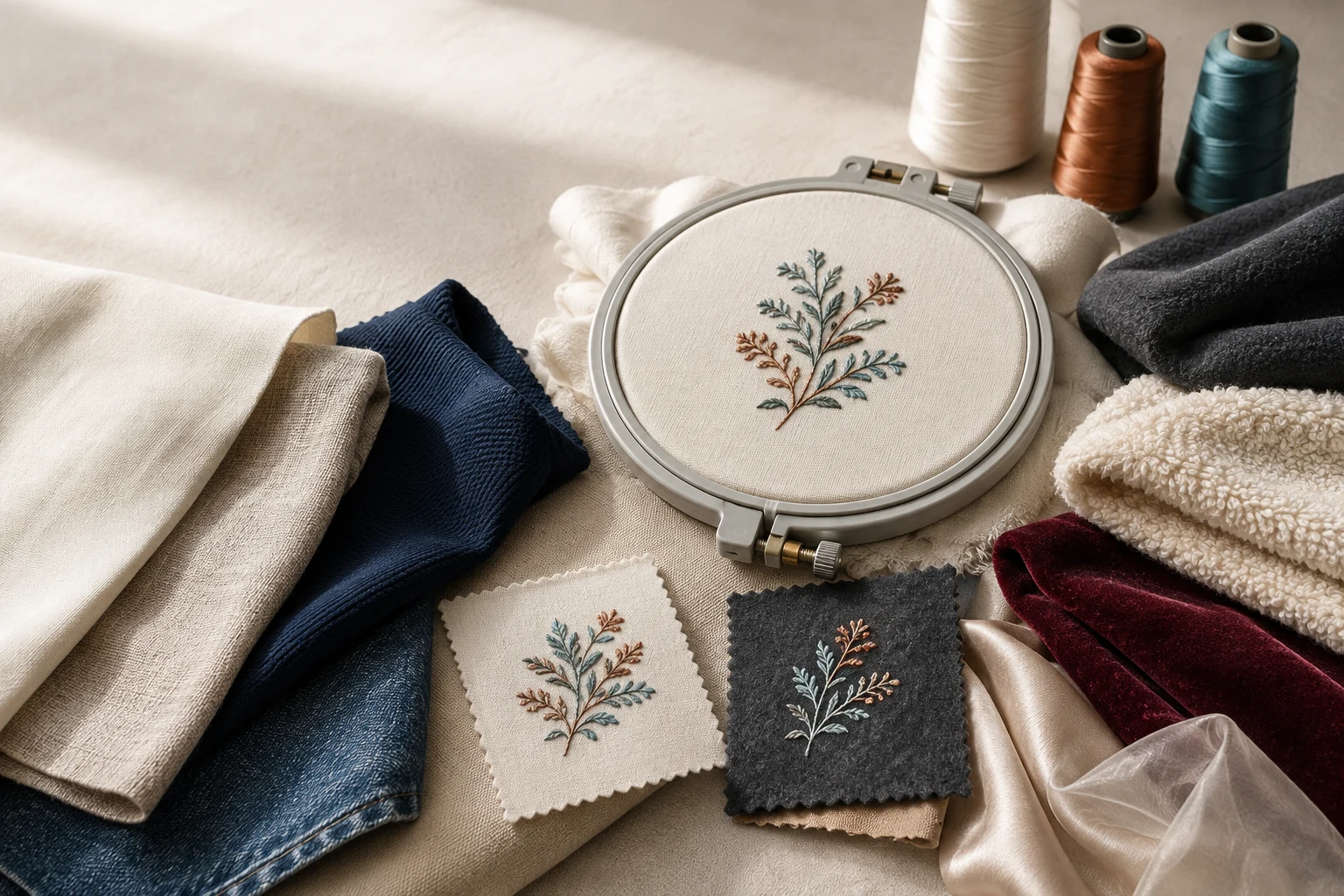 Popular Fabrics for Machine Embroidery: How to Choose