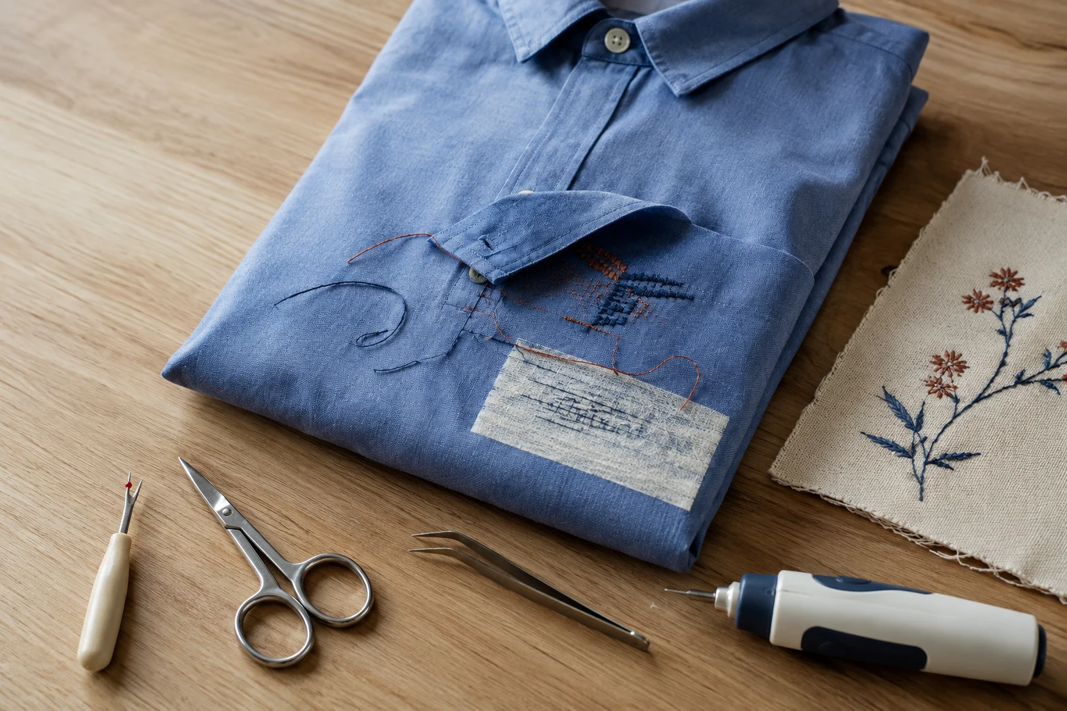 How to Remove Embroidery from Fabric While Reducing Garment Damage
