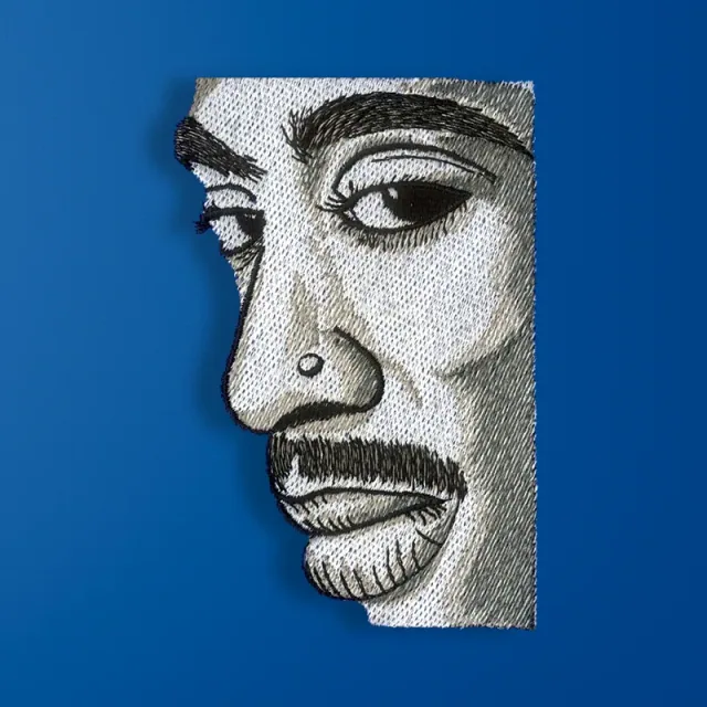Man Face Embroidery