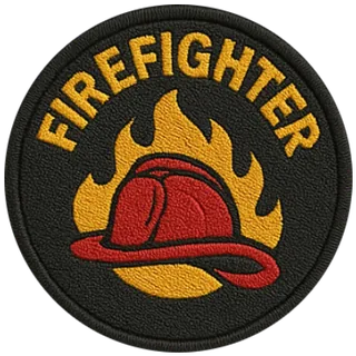 Firefighter Iron-On Patches