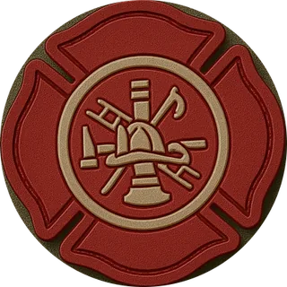 Firefighter PVC Patches