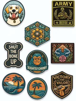 PVC Patches in All Shapes