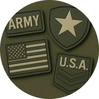 Army PVC Patches