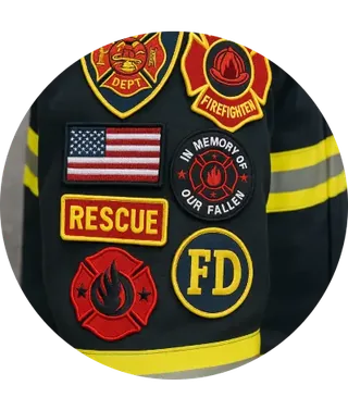 Firefighter Velcro Patches