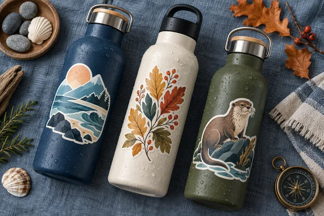 Autocollants personnalisés pour bouteilles d’eau — 1