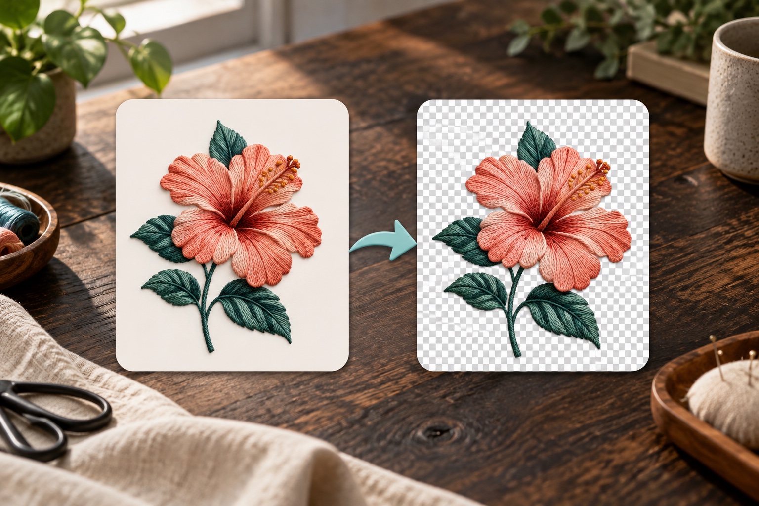 WEBP image converted into a PNG image with transparency