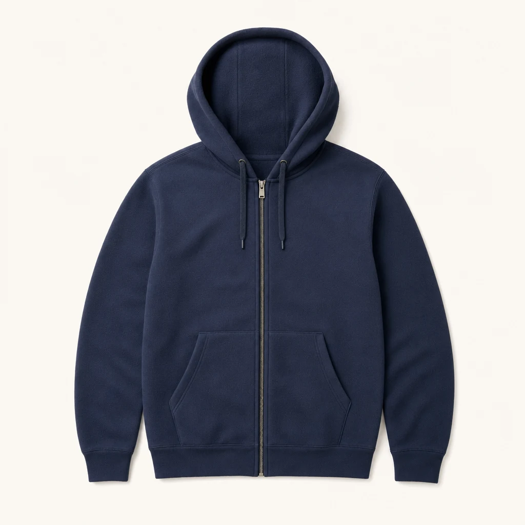 Full-Zip Fleece Hoodie