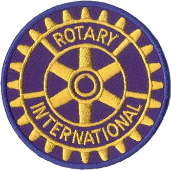 DigitEMB Rotary International Iron On Logo Patch Embroidered Club Emblem