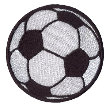 DigitEMB Soccer Ball Patch Hook & Loop Sew On Sports for Hats Jackets